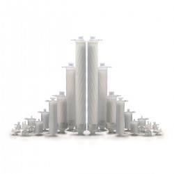 10 мкл наконечники Gluvex с фильтром в штативе, увеличенной длины, стерильные, апирогенные, без ДНКазы и РНКазы, 96×50 шт./уп.